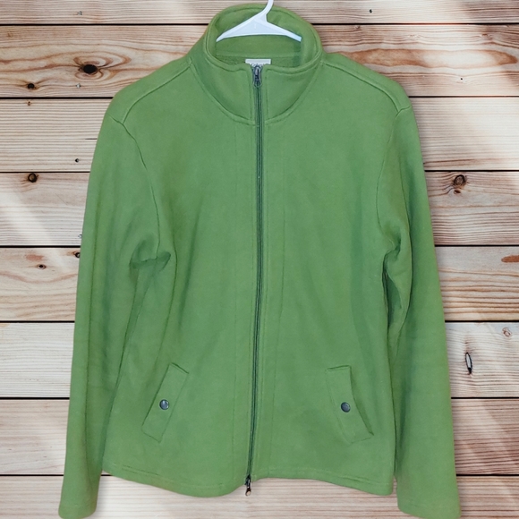 Columbia Jackets & Blazers - Columbia Women's Jacket Soft Full Zip Snap Button Pockets Green Size Large
